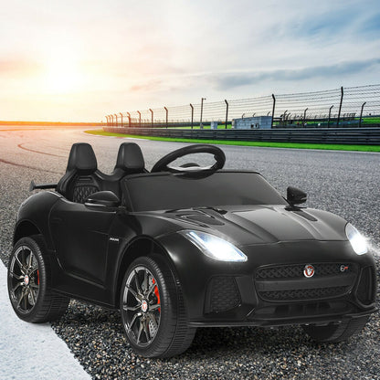 12V Jaguar F-Type SVR Licensed Kids Ride On Car-Black