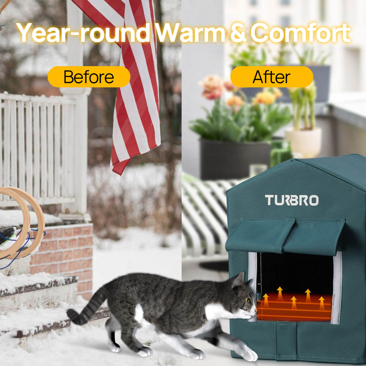 (Open Box) Neighborhood CH17A Heated Cat House